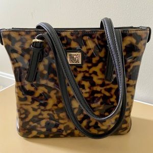 Anne Klein animal print handbag